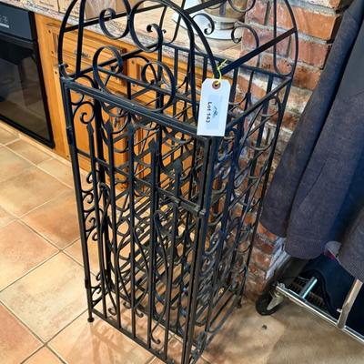 Black Cast Iron 32 bottle Wine Holder/Rack