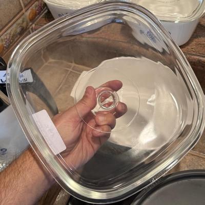 Large vintage Corningware deep casserole dish
