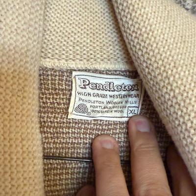 Vintage Pendleton Button Up Wool Sweater - XL