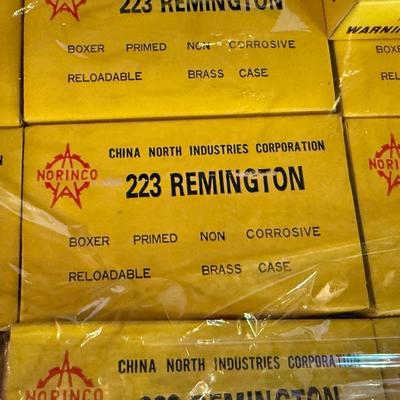 33 full boxes of Norinco 223 Remington ammo w/20 per box