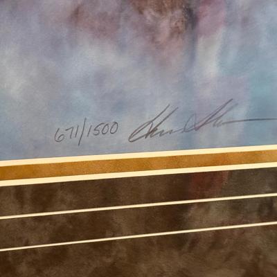 Framed Hermon Adams Lithograph "Ruler of the Winds" 671/1500