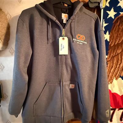 Carhartt Full Zip Up Sweatshirt Size XL - Q & D Construction