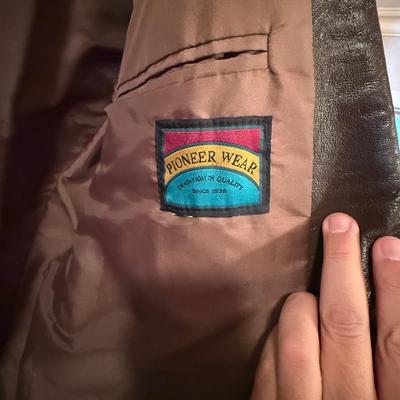 Brown Men’s Leather US Made Pioneerware Jacket