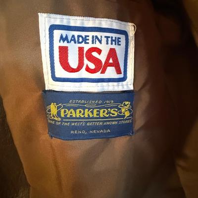 Brown Men’s Leather US Made Pioneerware Jacket