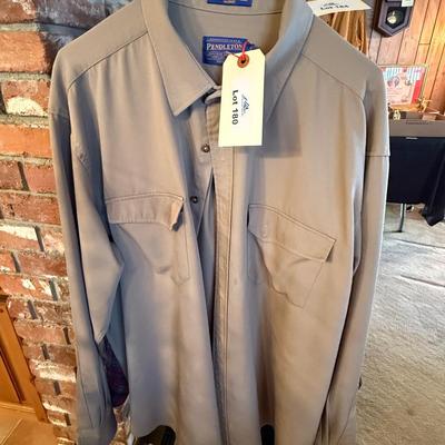Pendleton XL brown button up long sleeve shirt