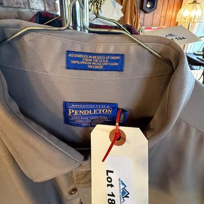 Pendleton XL brown button up long sleeve shirt