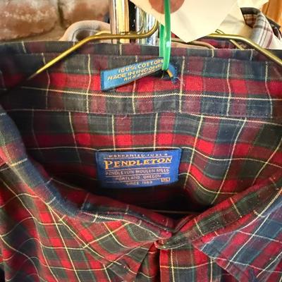 Pendleton XL button up Red/Green plaid Men’s long sleeve