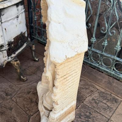 Concrete Religious Figure with Cover