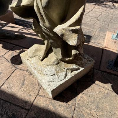 Winged Angel - plaster over resin outdoor statue