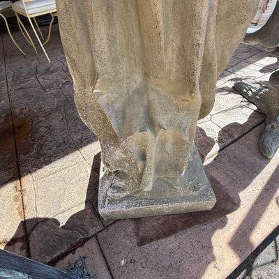 Winged Angel - plaster over resin outdoor statue