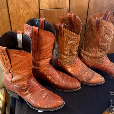 2 Pairs of Men's Cowboy Boots - 1 Eldorado & 1 Loveless