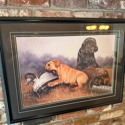 Sale Photo Thumbnail #811: signed artwork of dogs as shown