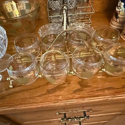 Assortment of glassware Decanter/Barware/candy dish/bowl