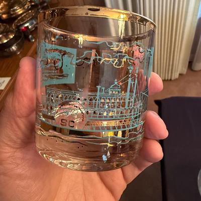 large set of small rocks glasses & few shot glasses