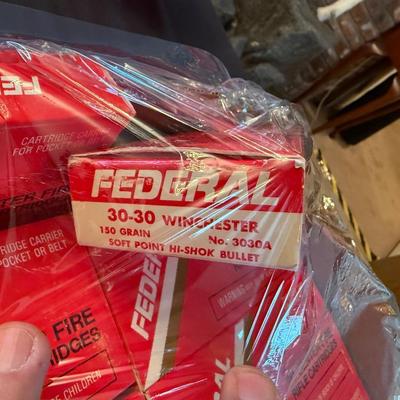 15 Boxes total of 30-30 Winchester Federal Ammo - #3030A 150 Grain