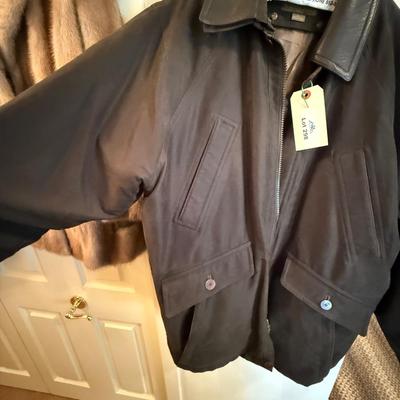 Men's Brown Rainforest XL Jacket made of mixed materials