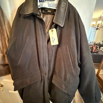 Men's Brown Rainforest XL Jacket made of mixed materials