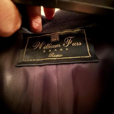 William Furs Black Wool Coat/Jacket - Full Length
