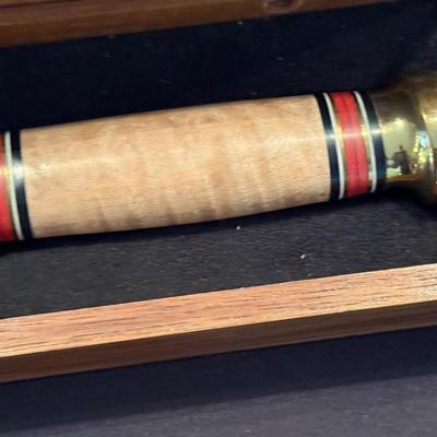 Marbles etched bowie knife in box Tribute Series
