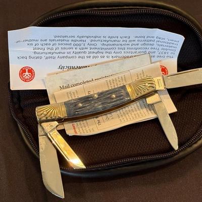 Boker Double Tree 4 blade #512 pocket knife & box