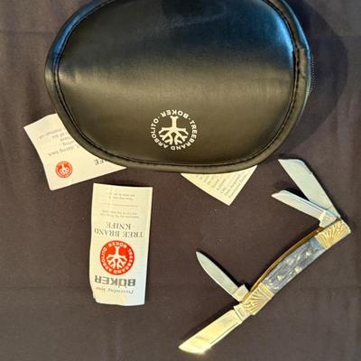 Boker Double Tree 4 blade #512 pocket knife & box