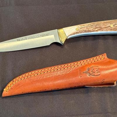 Muela Rebecco Spain made fixed blade knife w/sheath