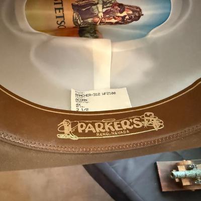 Stetson brown beaver 7-1/4” Hat from Parker’s Western Wear