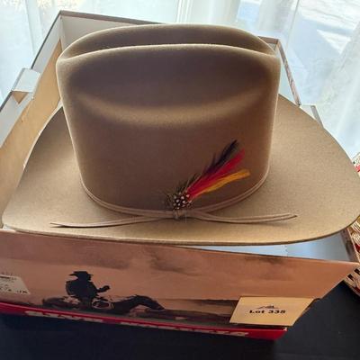 Stetson brown beaver 7-1/4” Hat from Parker’s Western Wear