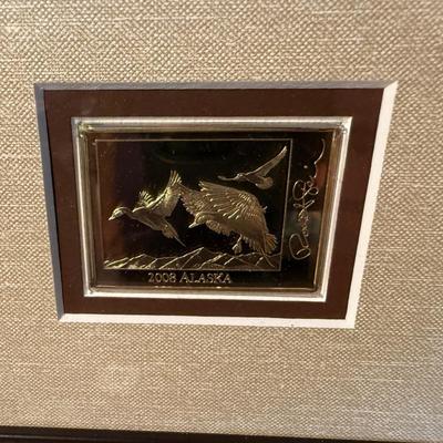 Robert Steiner Alaska Duck Stamp Print w/Sarah Palin signatures