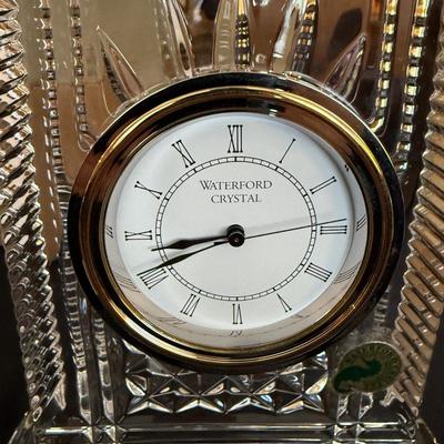 Sale Photo Thumbnail #1164: battery operated clock from Waterford - heavy crystal