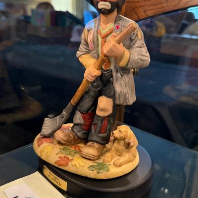 Ceramic Emmit Kelly Collection Clown “Autumn” on base