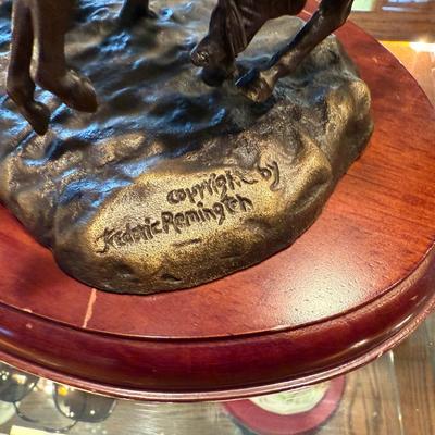Frederick Remington Bronze Coming through the Rye