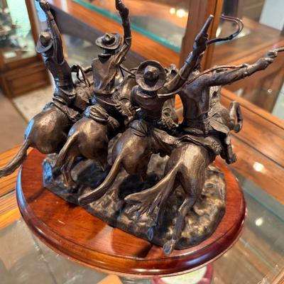 Frederick Remington Bronze Coming through the Rye