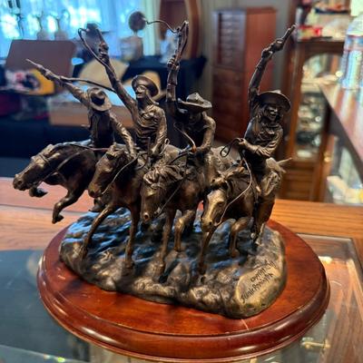 Frederick Remington Bronze Coming through the Rye