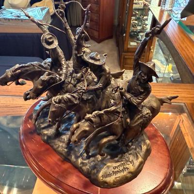 Frederick Remington Bronze Coming through the Rye