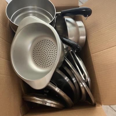 Sale Photo Thumbnail #106: Pans Strainer Lids LOT