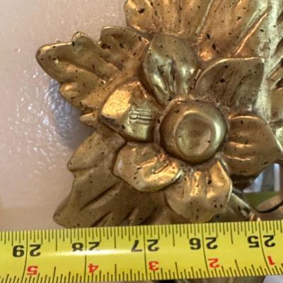 Vintage Floral Gold Mirror