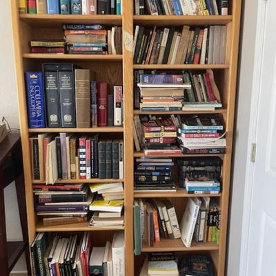 Bookshelf and all books on it
