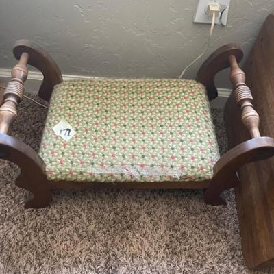 Green Foot Stool