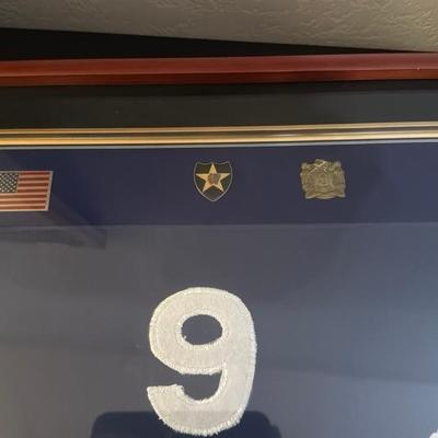 Framed Military Insignia Display