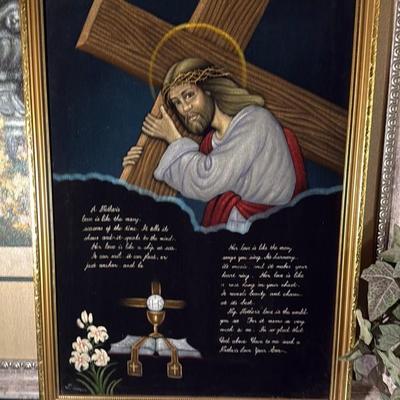 Religious Portrait with Text