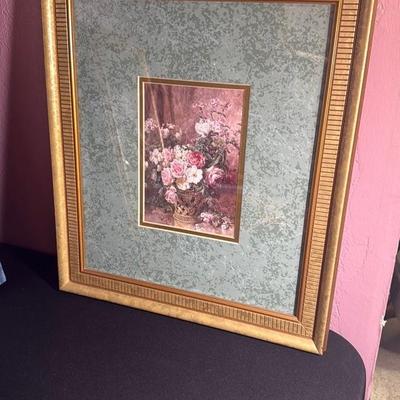 Framed Floral Print