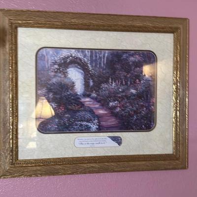 Framed Garden Pathway Art