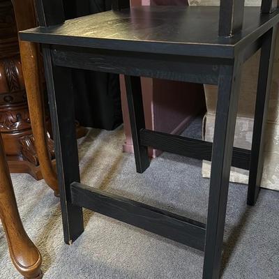 Black Wooden Side Table