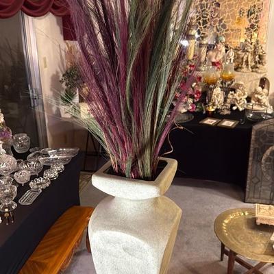 Tall Decorative Stone Vase