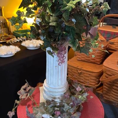 Decorative Floral Column Arrangement