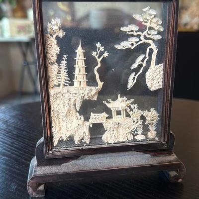 Intricately Carved Shadow Box