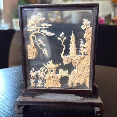 Intricately Carved Shadow Box