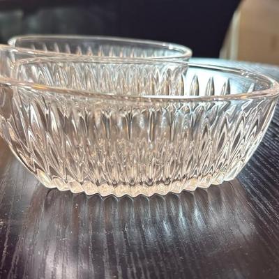 Crystal Cut Glass Bowls Set