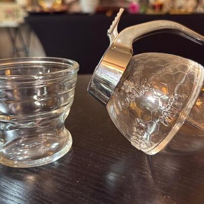 Vintage Glass Honey Dispenser